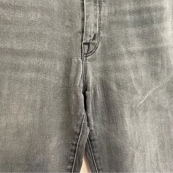 MOTHER DENIM High Waisted Looker Ankle Fray Gray High Rise Cropped Skinny Jeans - Picture 15 of 16